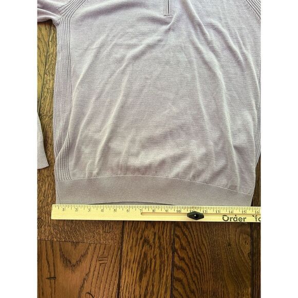 FootJoy Men’s Half-Zip Golf Sweater Heather Lavender Size Small NWT 30506 - Picture 5 of 6